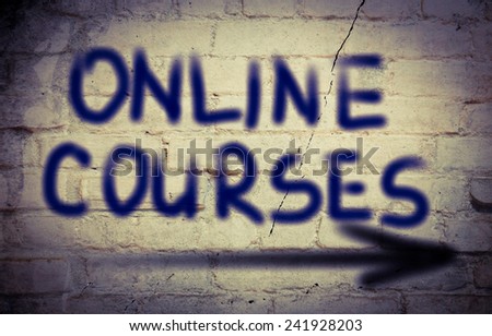 Online Courses Concept