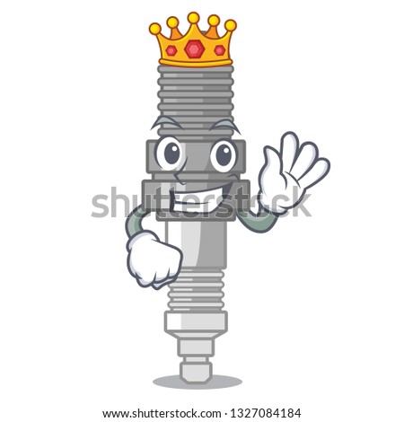 King miniature spark plug in cartoon shape