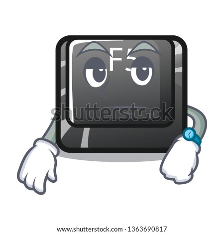 Waiting longest F5 button on cartoon keyboard