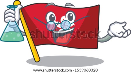 Professor flag hongkong clings to mascot wall