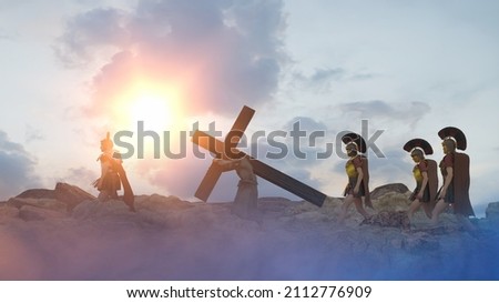 Similar – Image, Stock Photo Jesus Crucified