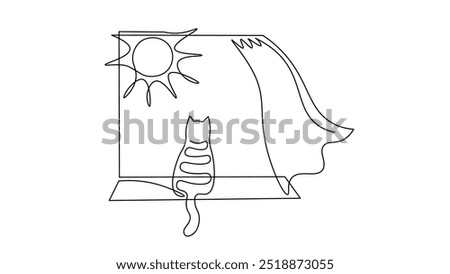 Similar – Image, Stock Photo Cat silhouette in sunny backlight