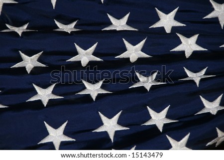 United we stand with the stars of the American Flag.