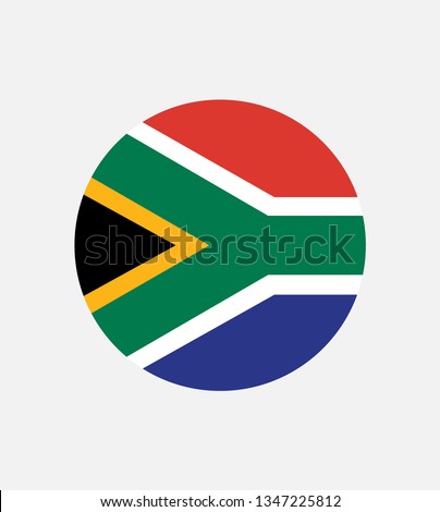 National South Africa flag, official colors and proportion correctly. National South Africa flag. Vector illustration. EPS10. South Africa flag vector icon, simple, flat design for web or mobile app.