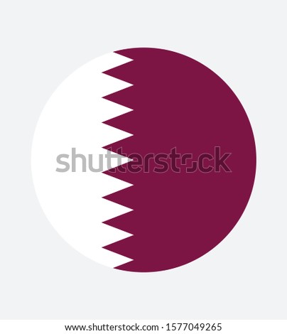 National Qatar flag, official colors and proportion correctly. National 
Qatar flag. Vector illustration. EPS10. Qatar flag vector icon, simple, flat design for web or mobile app.