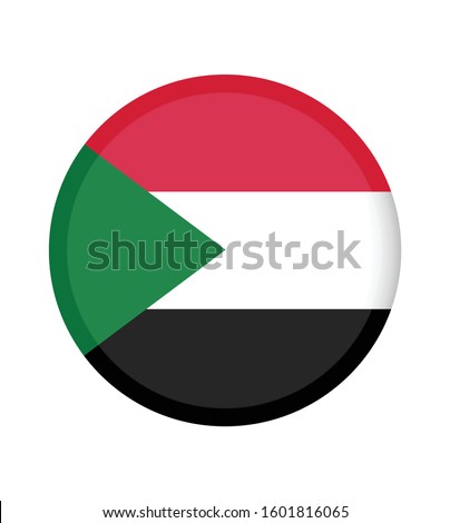 National Sudan flag, official colors and proportion correctly. National 
Sudan flag. Vector illustration. EPS10. 
Sudan flag vector icon, simple, flat design for web or mobile app.