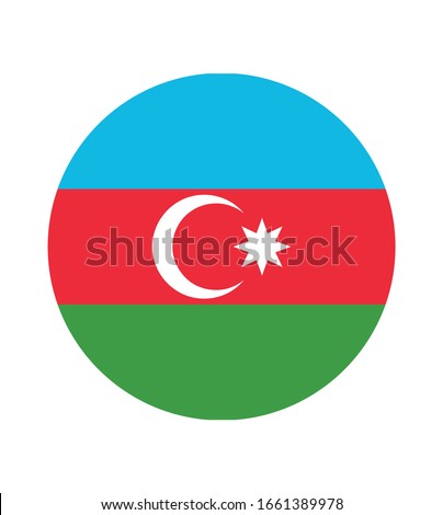National Azerbaijan flag, official colors and proportion correctly. National Azerbaijan flag. Vector illustration. EPS10. Azerbaijan flag vector icon, simple, flat design for web or mobile app.