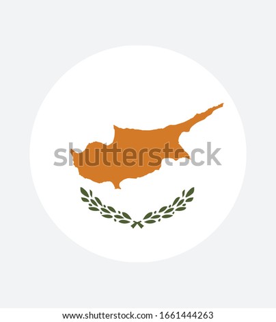 National Cyprus flag, official colors and proportion correctly. National Cyprus flag. Vector illustration. EPS10. Cyprus flag vector icon, simple, flat design for web or mobile app.