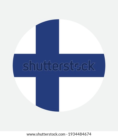 National Finland flag, official colors and proportion correctly. National Finland flag. Vector illustration. EPS10. Finland flag vector icon, simple, flat design for web or mobile app.