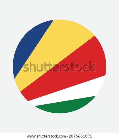 National Seychelles flag, official colors and proportion correctly. National Seychelles flag. 
