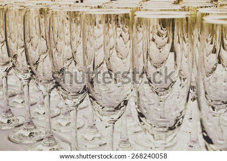 Black and white tone of wine glass