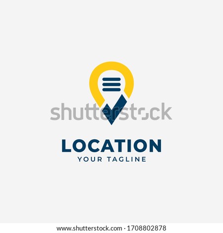 Location logo design vector template
