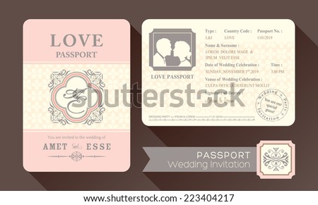 template passport graphic Love Free  Art  Free Stamps   Download Vector Vector Pink