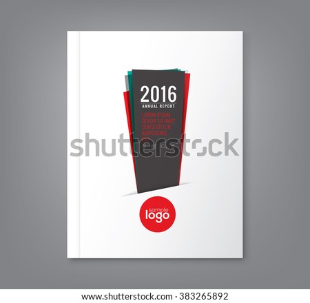 Abstract minimal exclamation mark shapes design background for business annual report book cover brochure flyer poster
