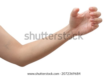 Similar – Image, Stock Photo Woman holding glass of water with reusable straw