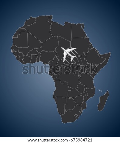 The African Airline, map 