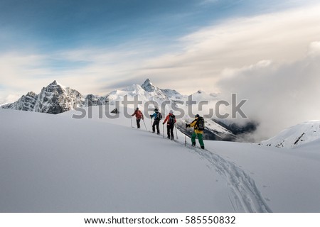 Similar – Foto Bild Wanderung mit beschränkter Aussicht über dem Achensee in Tirol in Österreich