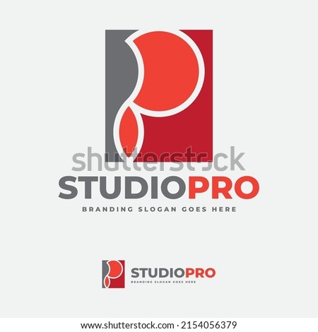 Logo is ideal for design studio, pro version, premier series, premium products category, photography, interior, events, pixel perfect app, camera shutter, p model, name starting with creative p logoty