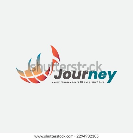 Logo is perfect for tourism, freedom, travel agency and for fund raising, poor world economy, organizational donation branding.