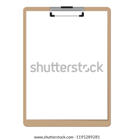 paper clipboard border vector. free space for text.