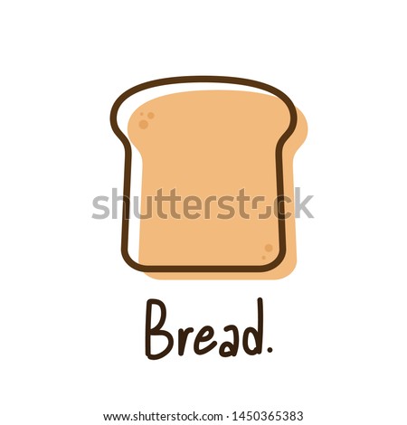 Bread vector. bread symbol. Bread toast for sandwich. Toast icon vector.