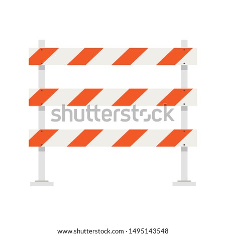 barricade block vector. fence vector. wallpaper. free space for text.