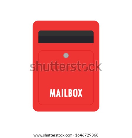 Mailbox vector. mailbox on white background.