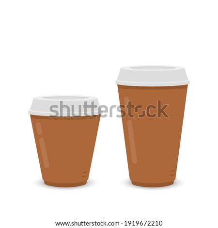 Coffee cup vector. Coffee cup on white background.