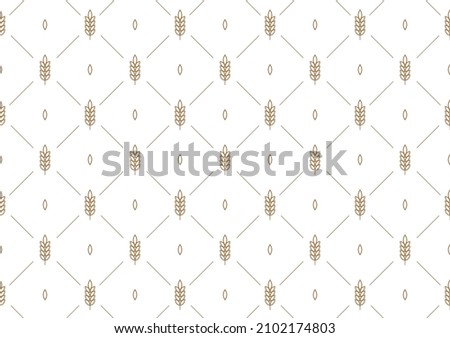 Wheat pattern wallpaper. oat symbol. free space for text. rice sign. Rice pattern wallpaper.