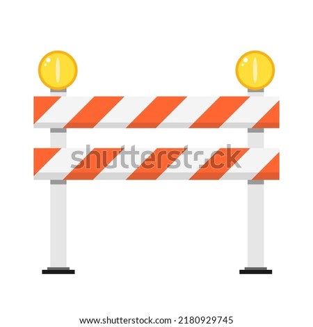 Fence light construction icon. Fence light vector on white background.