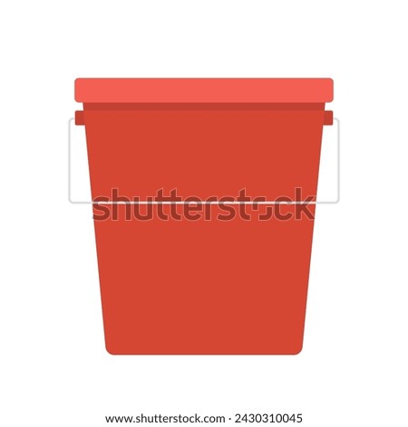 Similar – Image, Stock Photo red bucket in the corner