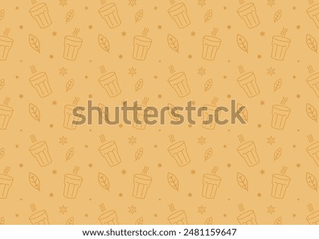 Indian hot drink vector. Indian chai icon. Chai is Indian drink. Chai tea pattern.