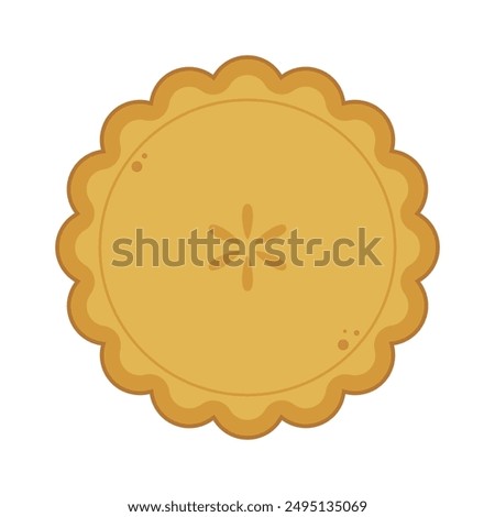 Pie cartoon vector isolated on white background. Pie icon logo isolated, bakery vector.