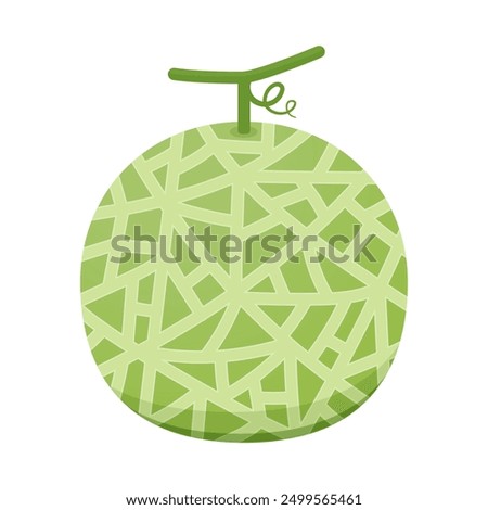 Melon logo vector. melon on white background.