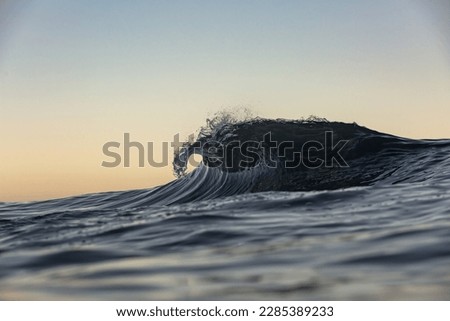 Similar – Image, Stock Photo North Sea surf in the evening light