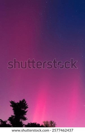 Similar – Image, Stock Photo Silhouettes of some wind mills on the top of a mountain during a super orange sunset with copy space peaceful