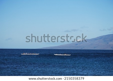 beautiful ocean view with mountains and clouds in the background Stok fotoğraf © 