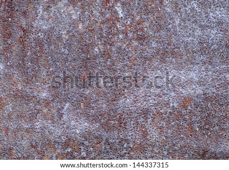 Rusty metallic surface