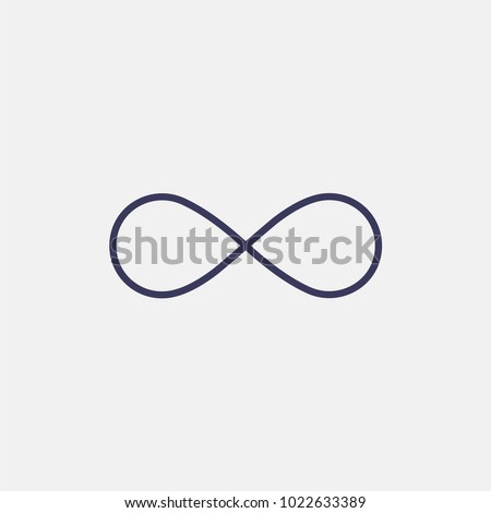 Outline infinity icon illustration isolated vector sign symbol
