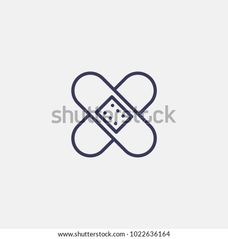 Outline plaster icon illustration isolated vector sign symbol
