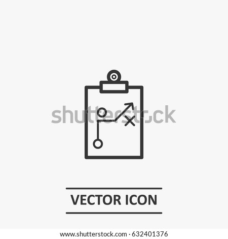 Outline strategy  icon illustration vector symbol