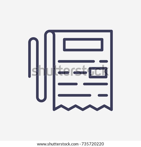 Outline statement icon illustration vector symbol