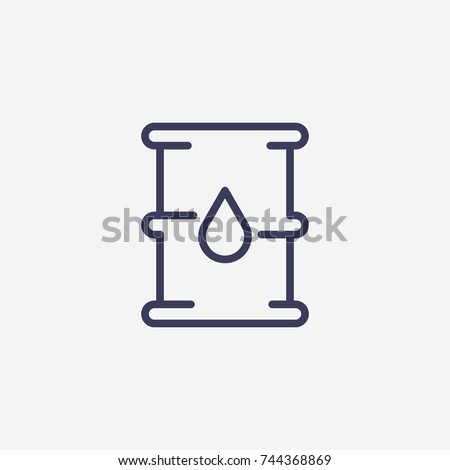Outline barel oil icon illustration vector symbol