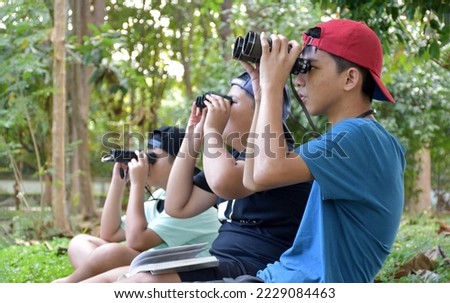 Similar – Image, Stock Photo Watched by a squirrel