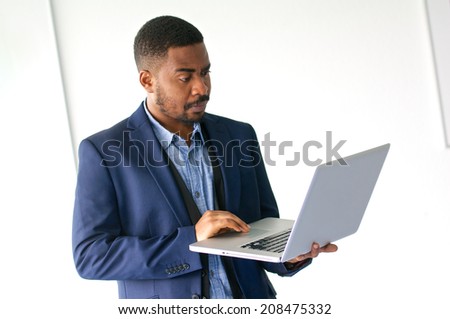black business man with notebook 04