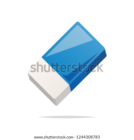 Eraser vector isolated