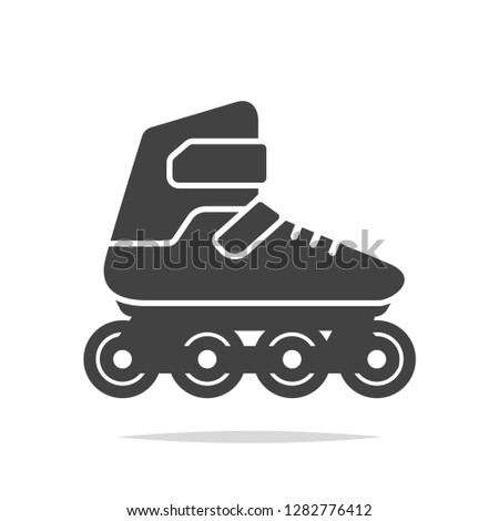 Inline skates icon vector isolated