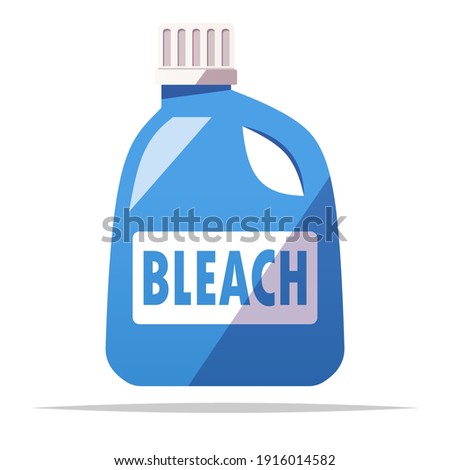 Bottle of bleach vector isolated illustration