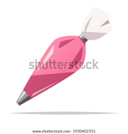 Pastry bag vector isolated illustration