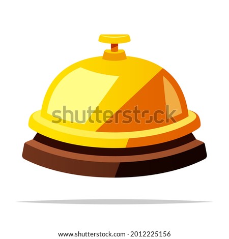 Desk bell vector isolated illustration Foto stock © 